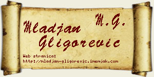 Mlađan Gligorević vizit kartica